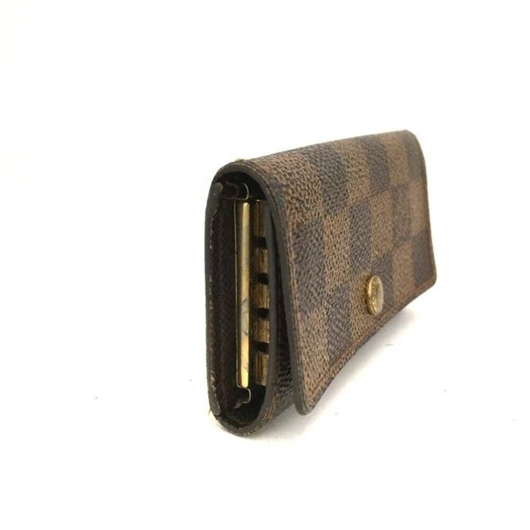 008130O Louis Vuitton Key Case Multicles 4 Ring Brown Damier - Picture 4 of 9